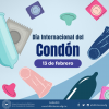 En la ilustración se muestran diferentes preservativos, tanto internos como externos, así como empaques de condones