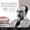 En la imagen se encuentra una fotografía de Alfonso Reyes y unos libros frente a él.