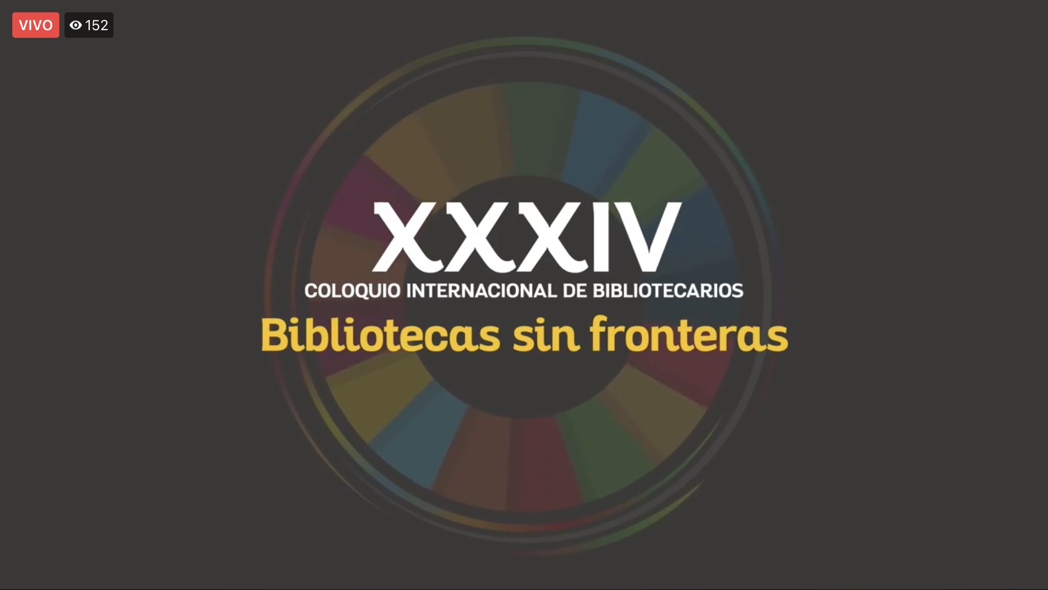 Cartel del XXXIV Coloquio Internacional de Bibliotecarios "Bibliotecas sin fronteras"